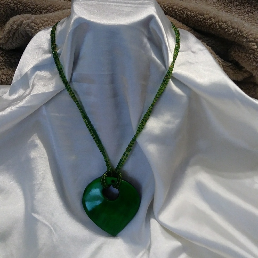 🆕Beaded Necklace with Resin Charm